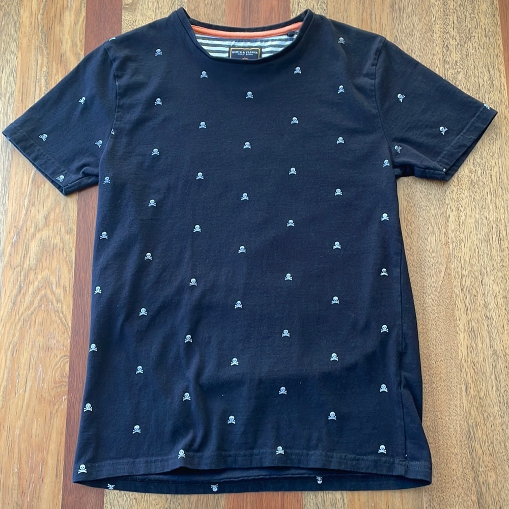 Denim & Flower Tee Shirt